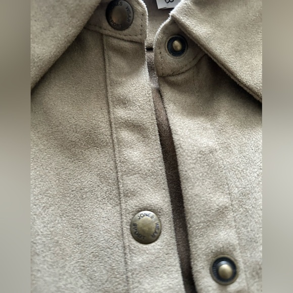 Vintage Jones Wear Sport Soft  Tan Button Down Shirt Womens size 16​ - Picture 5 of 9